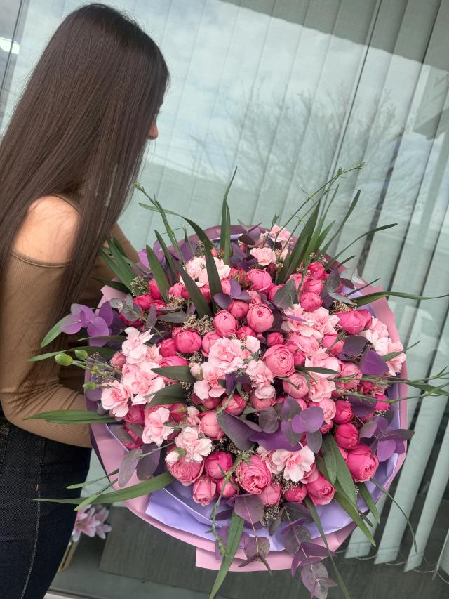 Pink bouquet | ծաղիկների առաքում Երևանում