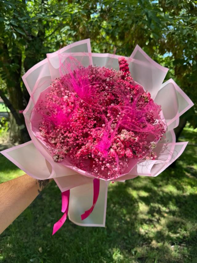 Pink gypsophilies | ծաղիկներ, ծաղկեպսակներ, բույսեր - առաքում Երևան