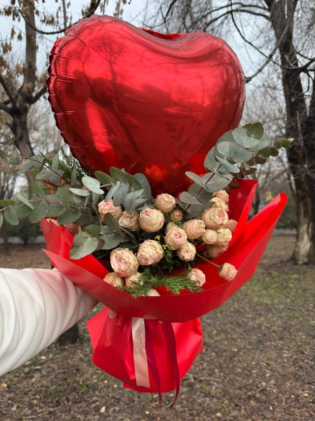 A bouquet of peony-like roses | ծաղիկներ, ծաղկեպսակներ, բույսեր - առաքում Երևան