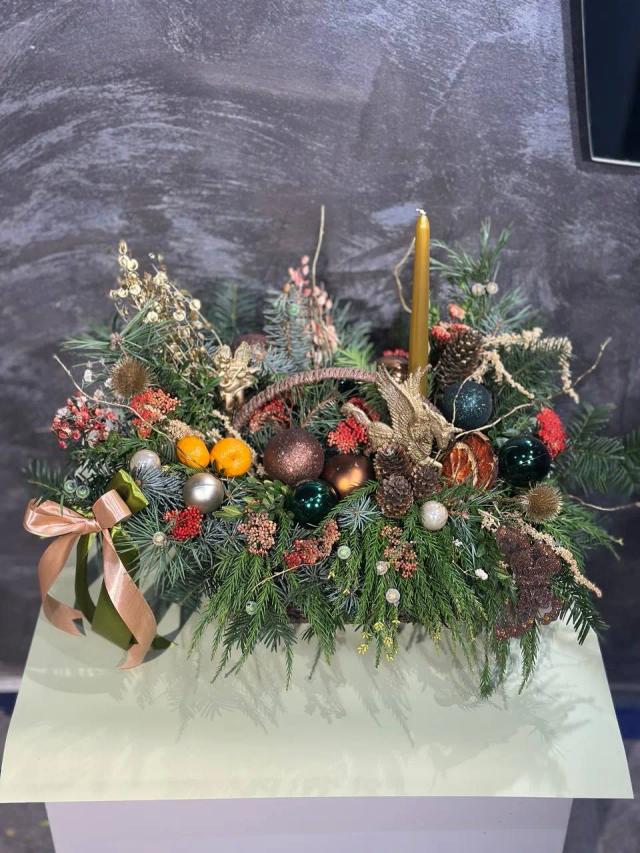 Christmas composition | ծաղիկներ, ծաղկեպսակներ, բույսեր - առաքում Երևան
