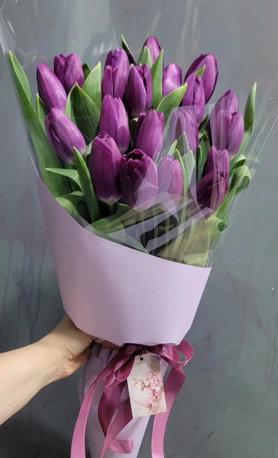 Purple tulips | ծաղիկներ, ծաղկեպսակներ, բույսեր - առաքում Երևան